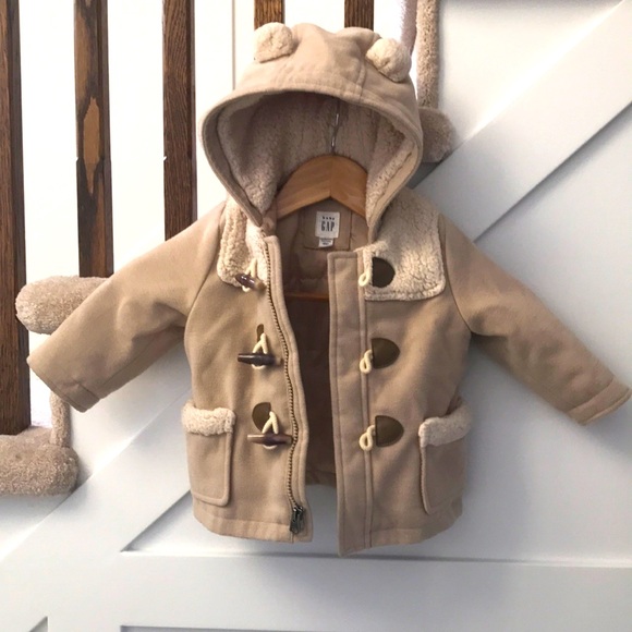 Baby Gap Hooded Coat Jacket 12-18M - Picture 2 of 9